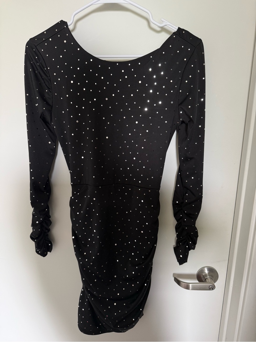 Lucy in the Sky Black Long-Sleeve Bodycon Dress - Picture 2 of 4